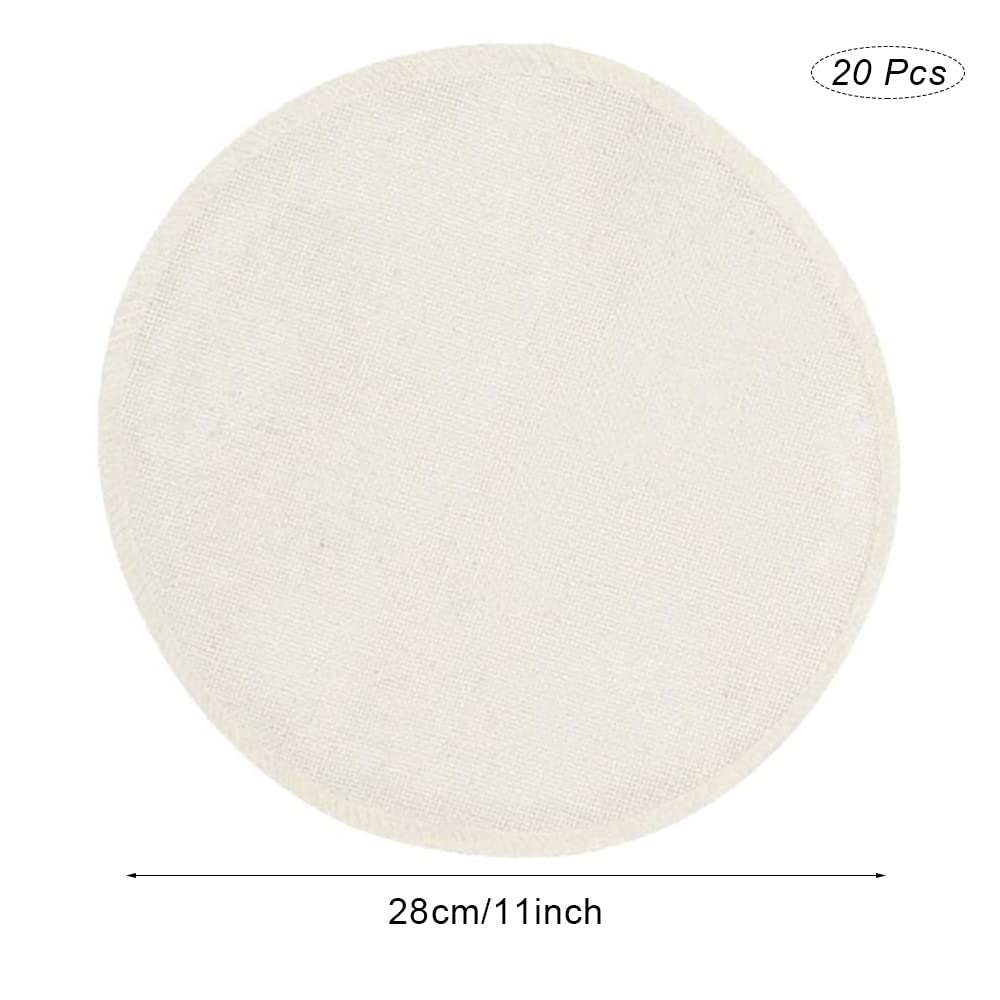 Estera De Vapor De Algodón 28 cm 20 Piezas