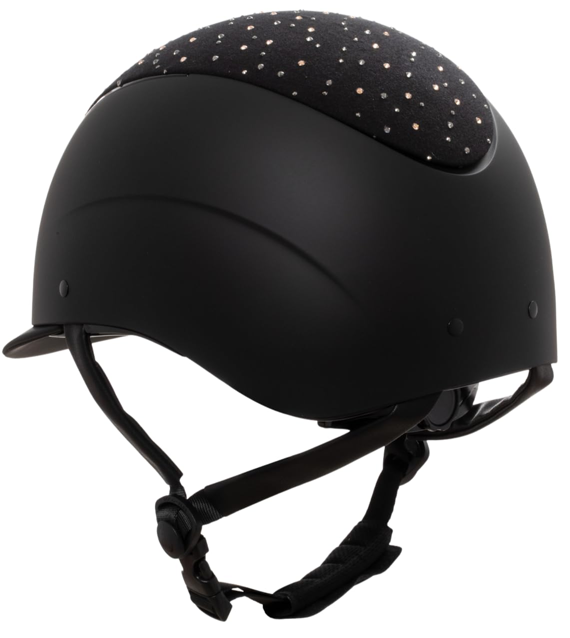Cap Opaco Visiera Stretta con Logo Strass