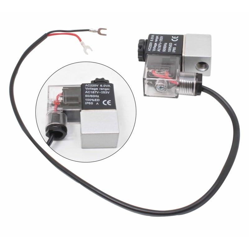 Électrovanne Bidirectionnelle 220V Pour Compresseur D'Air - Acier Carbone, Filetage 10x1mm, 0.8 MPa