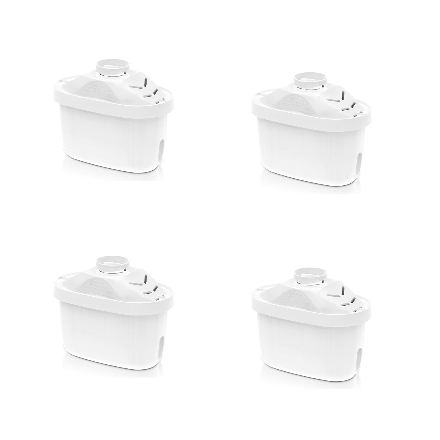 4 Pack Water Filter Cartridges, Replacement Pitcher for Most Water Filters for Healthy Drink, Reduce PFAS and Limescale