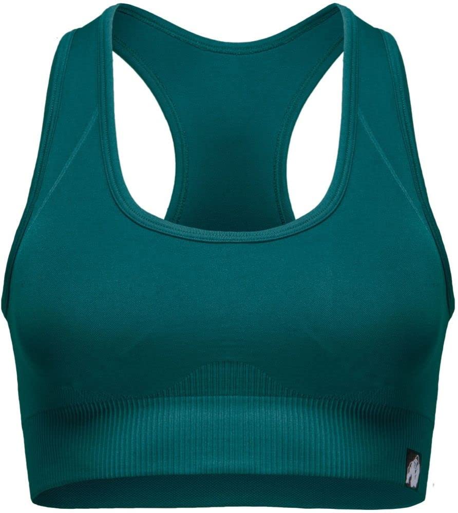 GORILLA WEAR Yava-Women's Seamless Sports Bra, Green, S