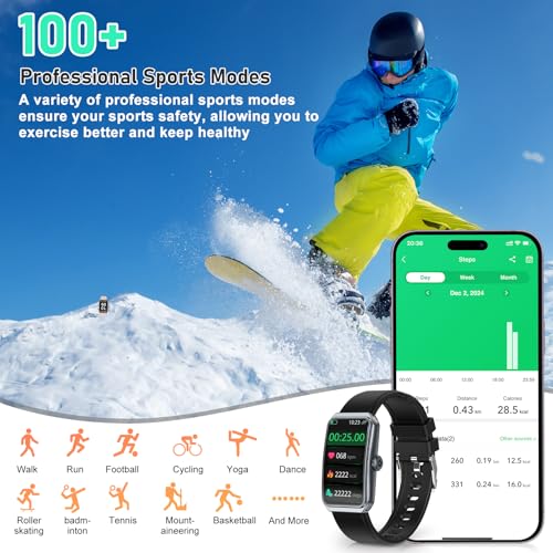 Image of Fitness Tracker with 24 /7 Heart Rate, Blood Oxygen, Sleep Tracker, Waterproof Fitness Watch, Activity Tracker with Step Tracker for Women Men