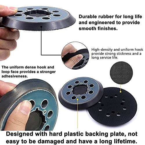 2 Packs For Dewalt Dwe64233 & N329079 Orbital Sander Replacement Pad, 5 Inch 8 Hole Hook And Loop Sanding Disc Backing Pads, Compatible With Dwe6421-B2, Dwe6421-B3, Dwe6423/6423K, Dwe6421/6421K #TOP2