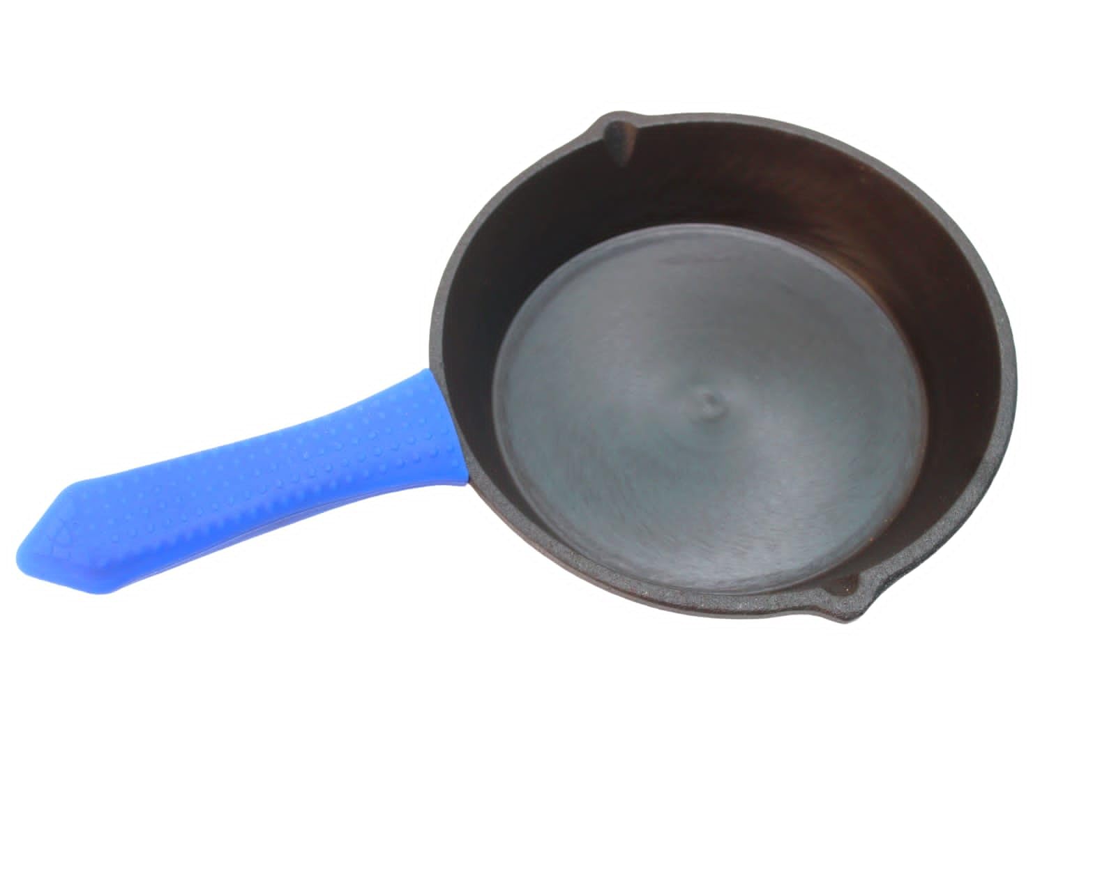 Cast Iron Pre-Seasoned Non-Stick Frying Pan with Soft-Touch Handle Induction Base Scratch and Abrasion Resistant Skillet Pan for