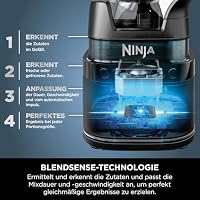 Ninja 2-in-1 Detect Power Mixer Pro & Single Serve, 1200W Mixer mit Krug, & 2x Single Serve Tassen, Smoothies mixen, Gemüse hacken & Frozen Drinks mixen, Schwarz, TB301EU – Ansicht 5