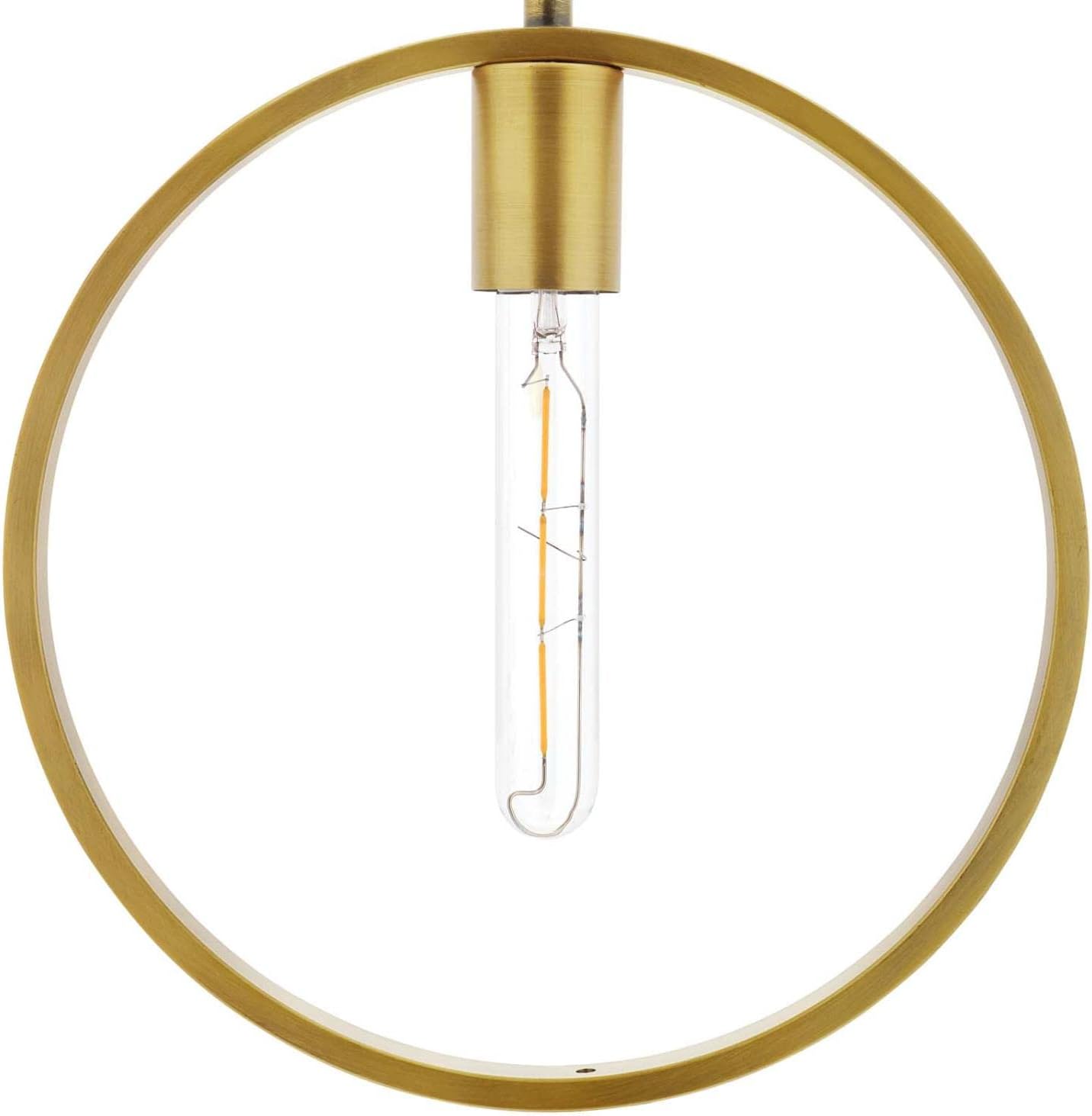 Modway Orbit Brass Metal Hoop Ceiling Light Pendant Light