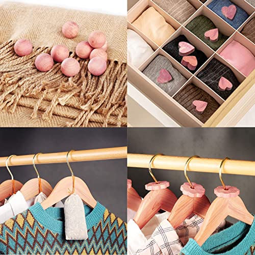 Deluxe 80 Pk, Cedar Blocks For Clothes Storage, Aromatic Red Cedar Balls, Planks, Rings, Sachets, Closet Freshener #TOP7