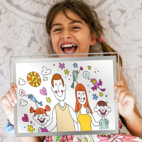 Nicpro Dry Erase Whiteboard, 12 x 16 inch Double Sided Large Magnetic Desktop White Board with Stand, 8 Pens, 1 Eraser, 4 Magnets, Portable White Board Easel for Kids Memo to Do Li image 2