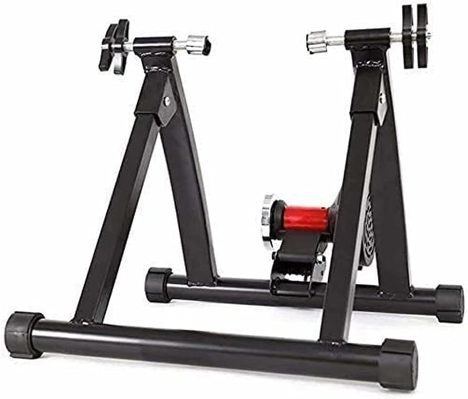 Bike Trainer Stand Indoor Bike Trainer, Foldable Magnetoresistance Turbo Trainer Stand, Mountain/Road Bike Cycling Exercise Fitness Stationary Frame