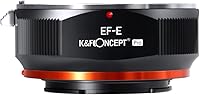 Vista 1 de K&F CONCEPT EF EF-S Adaptador de lente a NEX Plus, adaptador de lente de enfoque manual con diseño de barniz mate compatible con cámaras sin espejo