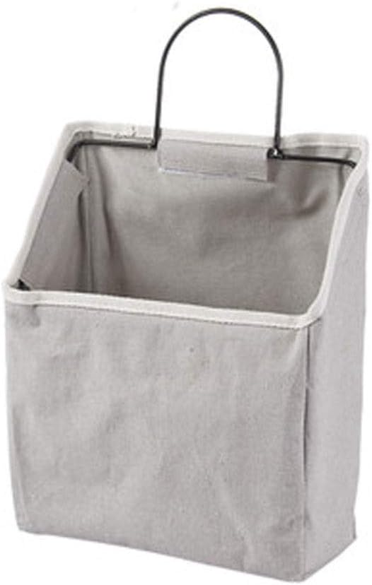 Storage Hanging Bag Wall Mounted Magazine Book Sundries Storages Bag Desktop Storage Basket Hanging Organizer Home Decoration(C)