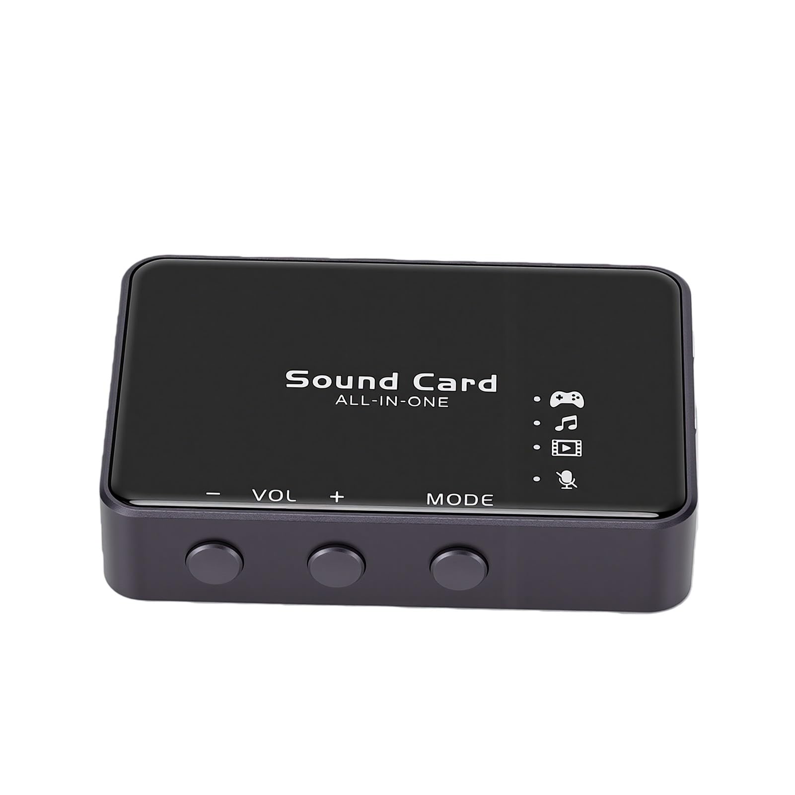 GOWENIC Soundkarte, Immersive Multi Mode, DAC-Adapter, Virtual 7.1 | 7.1 USB-Surround-Soundkarte, 192 KHz 32 Bit, Externer USB-A-Audio-Adapter, für PC-Gaming-Kopfhörermusik