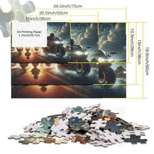Puzzle de 1000 piezas de lobo místico para evadirte del estrés diario 5