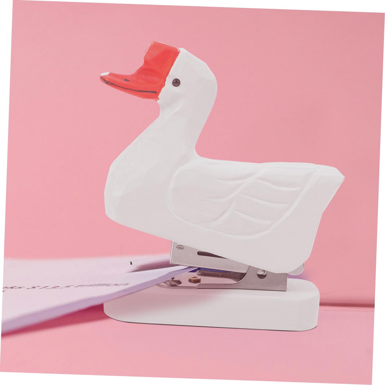 Cucitrice da Scrivania Animale in Legno 2 Pezzi per Casa | Decorativa e Originale, Forma Simpatica, Stile Semplice, per Ufficio e Tavolo