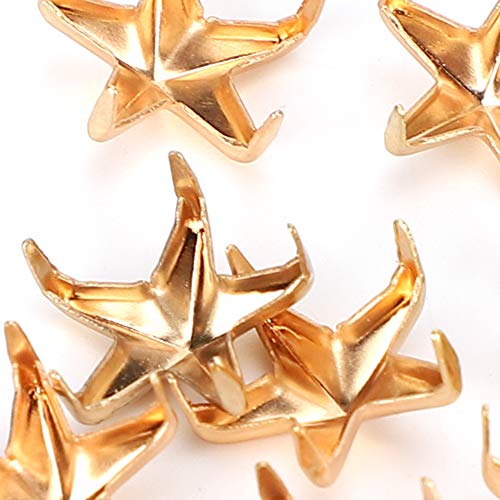 Rivets en alliage de zinc dorés pour customisation et crafts DIY - 2