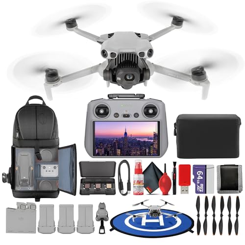 DJI Mini 5 Pro Drone RC2 Fly More Combo Lightweight Camera Aerial UAV Beginner Bundle | Extended Flight Smart Tracking Portable Photography Kit with 64GB Card + Landing Pad + More