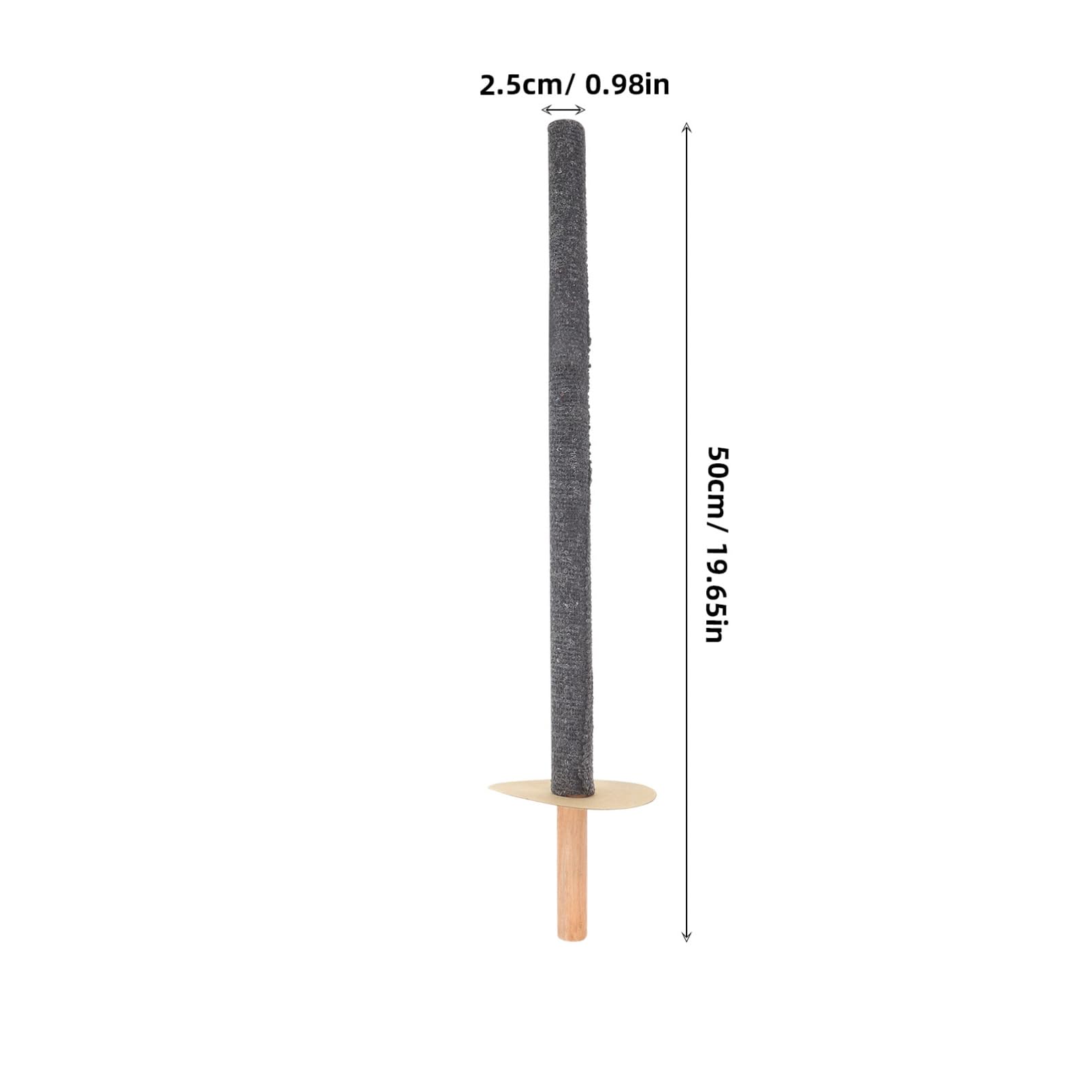 Gogogmee 3pcs Wooden Handheld Fire Torch Light Outdoor Garden with Stake for Garden Décor Outside for Patio Backyard