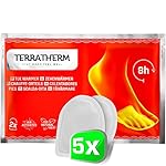 TerraTherm Calentadores de pies - Activado por Air...: TIEMPO DE CALENTAMIENTO: 8 horas de calentamiento con una temperatura media de 39°C. No se necesita electricidad, ni hervir ni ningún calentamiento adicional. COMODIDAD: Los calentadores de dedos extrafinos y cómodos son apenas perceptibles y adecuad...