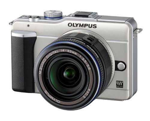 Olympus PEN E-P1 12.3 MP Micro Four Thirds Interchangeable Lens Digital Camera with 3-inch LCD and Silver 14-42mm f/3.5-5.6 Zuiko Digital Zoom Lens (Silver)