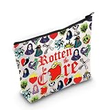 LEVLO Jay Cosmetic Make Up Bag Carlos Fans Gift Rotten to the Core Mal Makeup Zipper Pouch Bag Jay & Mal Movie Merch (Core Full)