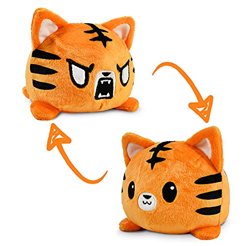 TeeTurtle The Original Reversible Tiger Plushie Patented Design