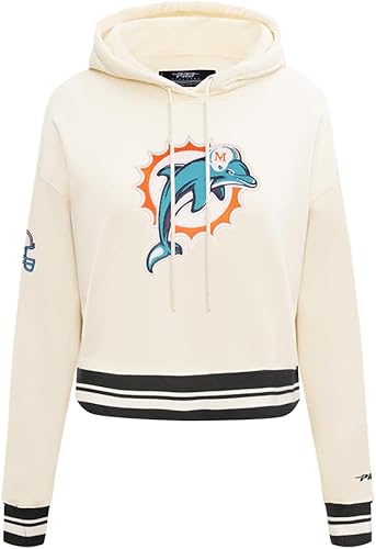 Pro Standard Womens NFL Miami Dolphins Retro Classics Cropped Kapuzensweatshirt 