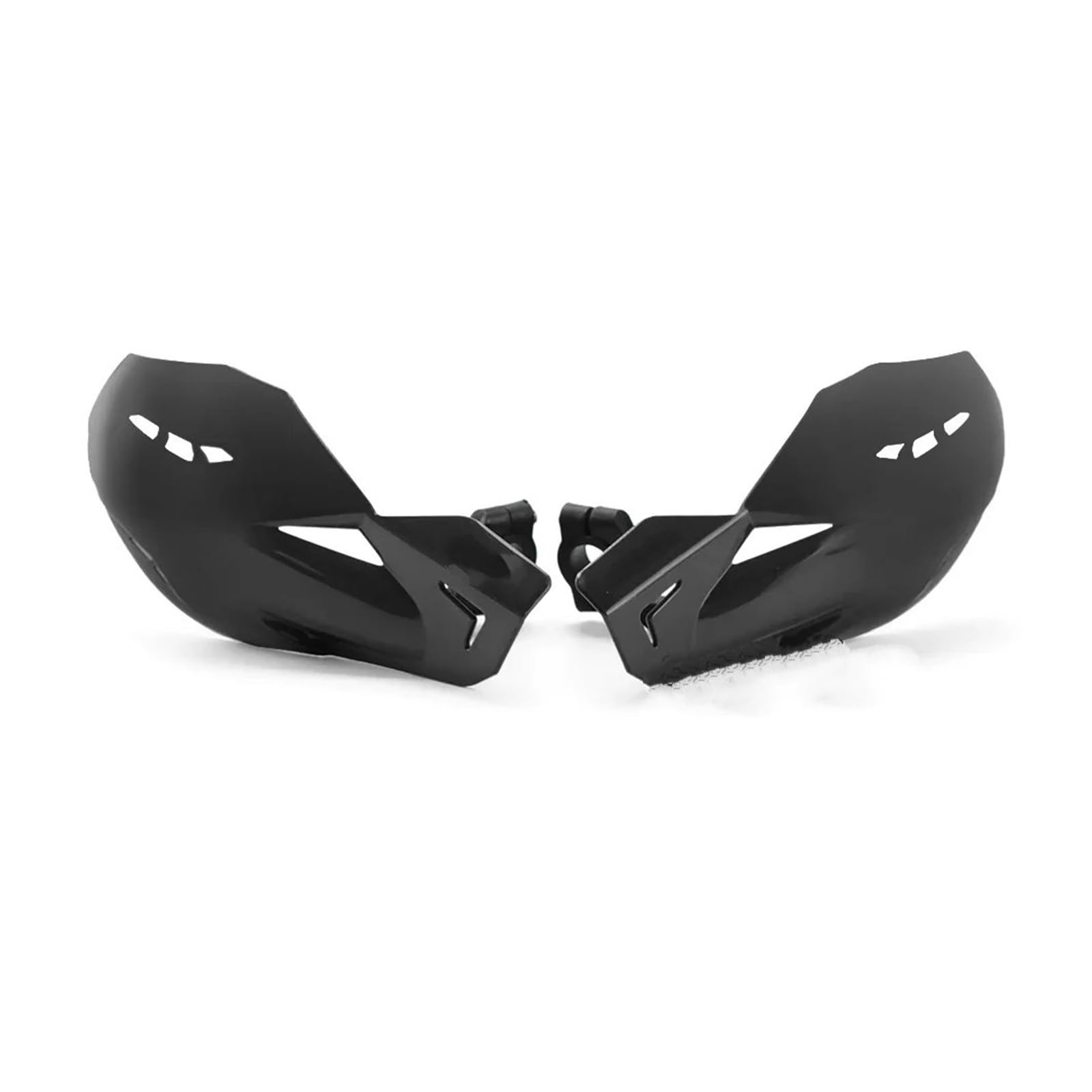 Protège-mains guidon noir Kawasaki KX protégeant des projections