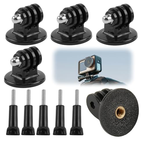 Adaptateur Trépied pour Caméra d’Action, Support Universel 3×3×4 cm avec Vis Longue, Fixation Rapide et Robuste, Accessoire Léger pour Monopode,...