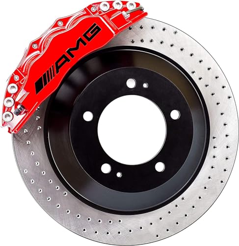 Zhangxin AMG Bremsaufkleber - Hochtemperaturbeständig, Personalisierbar, Schwarzes Set