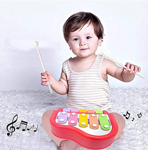 Image of Xylophone Musical Toy for Kids 8 Scale - Piano Keyboard for 1 Year Baby Boy Girl | Birthday Gift for Kids 6-12 Months | Educational Toy for Toddlers, Non-Battery (Small)