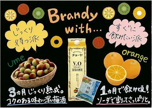 Amazon.co.jp: チョーヤ ブランデーVO [ ブランデー 1800ml ] ×2本