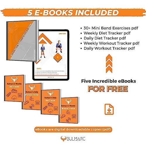 Image of Resistance Bands Mini Loop Exercise Bands Sliding Discs 70+ Exercises eBook Heavy Fitness Workout Men Women Toning Booty Hips Glutes Thighs