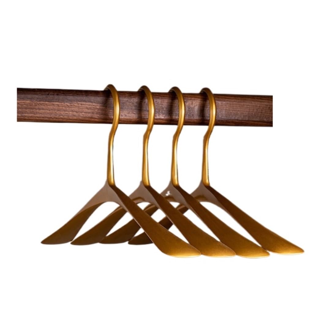 GONMDOPY Coat Hangers,Alumiclothes Hangers,Skirt Coat Drying Hanger Wardrobe Storage Hanger Suit Hangers, Space Saving/a/5Pcs