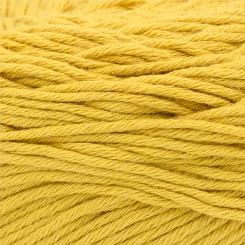 Image of Lion Brand Yarn, Coboo Cotton Blend Crochet Yarn, Buttercup, Yellow, 1 Pack