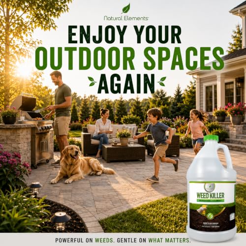 Image of Natural Elements Weed Killer | Pet Safe, Safe Around Children | Natural Herbicide (1 Gallon)