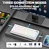 AULA F75 75% Wireless Mechanical Keyboard,2.4Ghz/Type-C/BT5.0 Gaming Keyboards,Advanced Structure,Side Engraved,RGB Backlight,Hot Swappable Custom Keyboard for PC/Mac (White) #2
