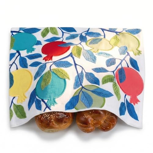 SURI Challah Cover – Premium Linen Shabbat Challah Bread Cover for Shabbat Table, Minimalist Judaica Gift