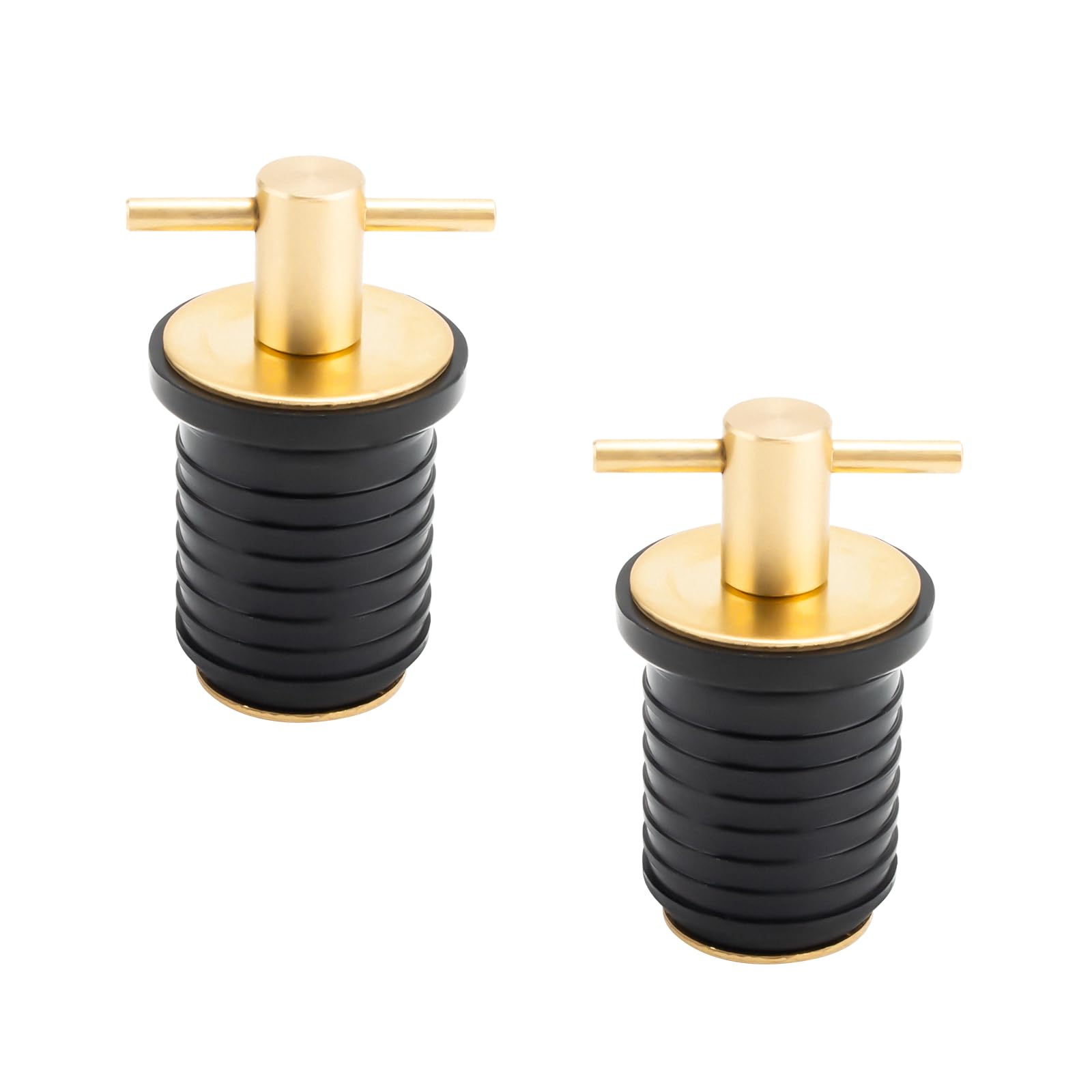 Bouchon de vidange bateau en laiton premium anti-corrosion, double joint caoutchouc étanche 25mm
