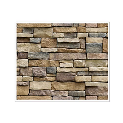 BESPORTBLE Paneles Exteriores Falsos Papel Tapiz de Piedra con Ladrillo 3D Auto Adhesivo Muro