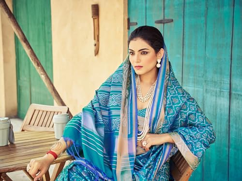 Image of SWORNOF Women's Kanjivaram Soft Silk Banarasi Sarees With Unstiched Blouse Piece
