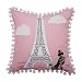 WAVERLY Kids Ooh La Embroidered Decorative Accessory Pillow, 15" x 15", Multicolor
