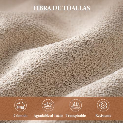 Miniatura 4 de Ya-Home Juego 2 Taburetes De Bar Modernos Taburetes Alto De Cocina Con Respaldo,Sillas Bar Giratorios Sillas Altas De Mostrador Regulables Para Isla Cocina Restaurante,Beige