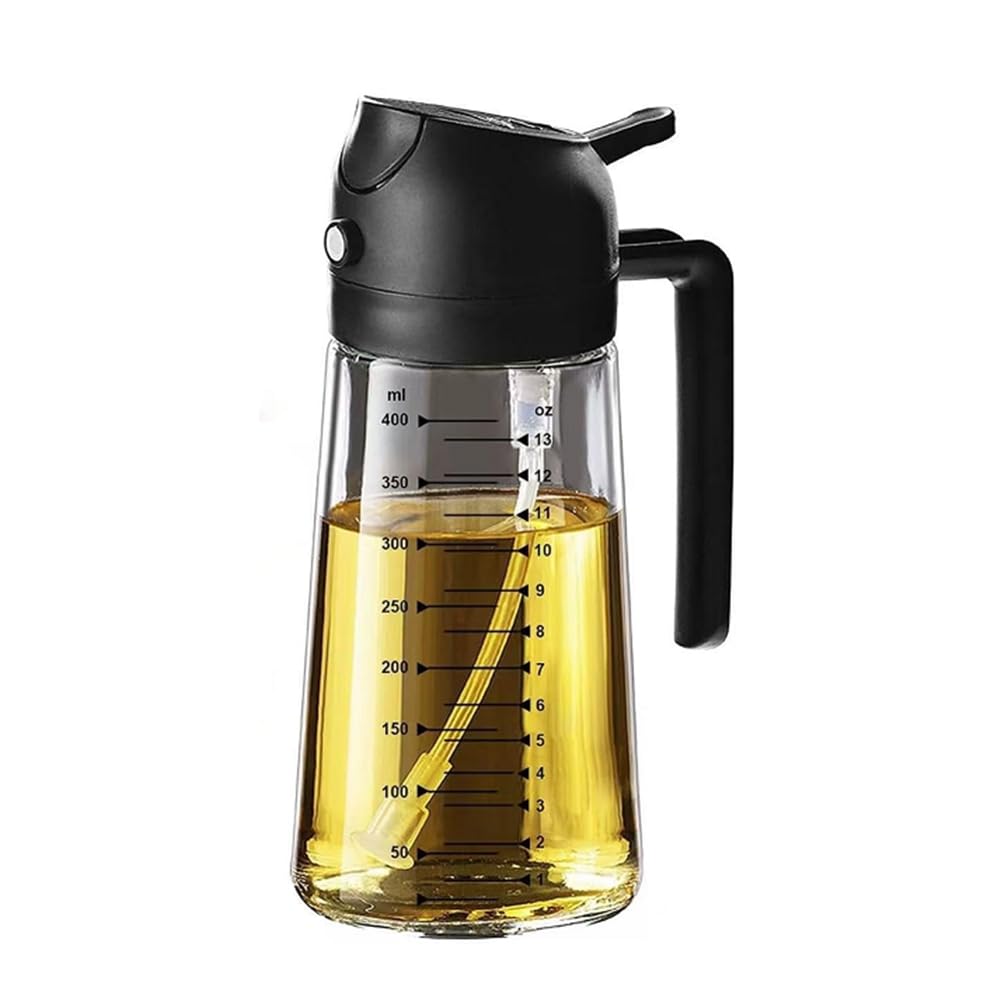 Hndhbfgrt Glass Olive Oil Sprayer 16Oz/470Ml-for Cooking-2 in 1 Dispenser Bottle for Kitchen Gadgets