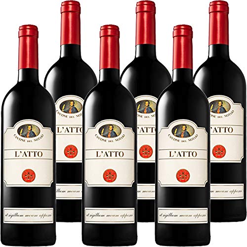 Aglianico del Vulture L'Atto | Cantine del Notaio | Vino Rosso Basilicata IGT | Confezione 6 Bottiglie 75 Cl | Idea Regalo