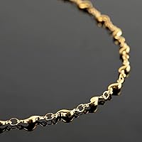 Vista 6 de UMAOKANG Cadenas chapadas en oro para hacer joyas, cadena de cable de acero inoxidable de 16.4 ft a granel con anillos de salto y cierres