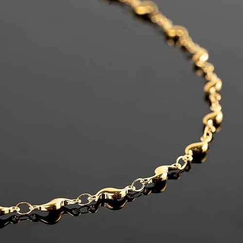 Miniatura 6 de UMAOKANG Cadenas chapadas en oro para hacer joyas, cadena de cable de acero inoxidable de 16.4 ft a granel con anillos de salto y cierres de