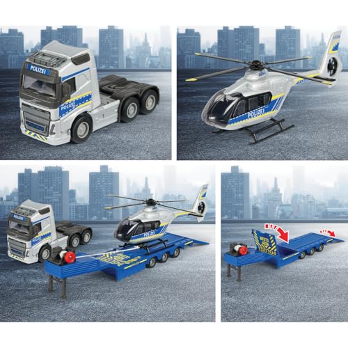 Majorette Volvo Truck + Airbus Police Helicopter - vue 6