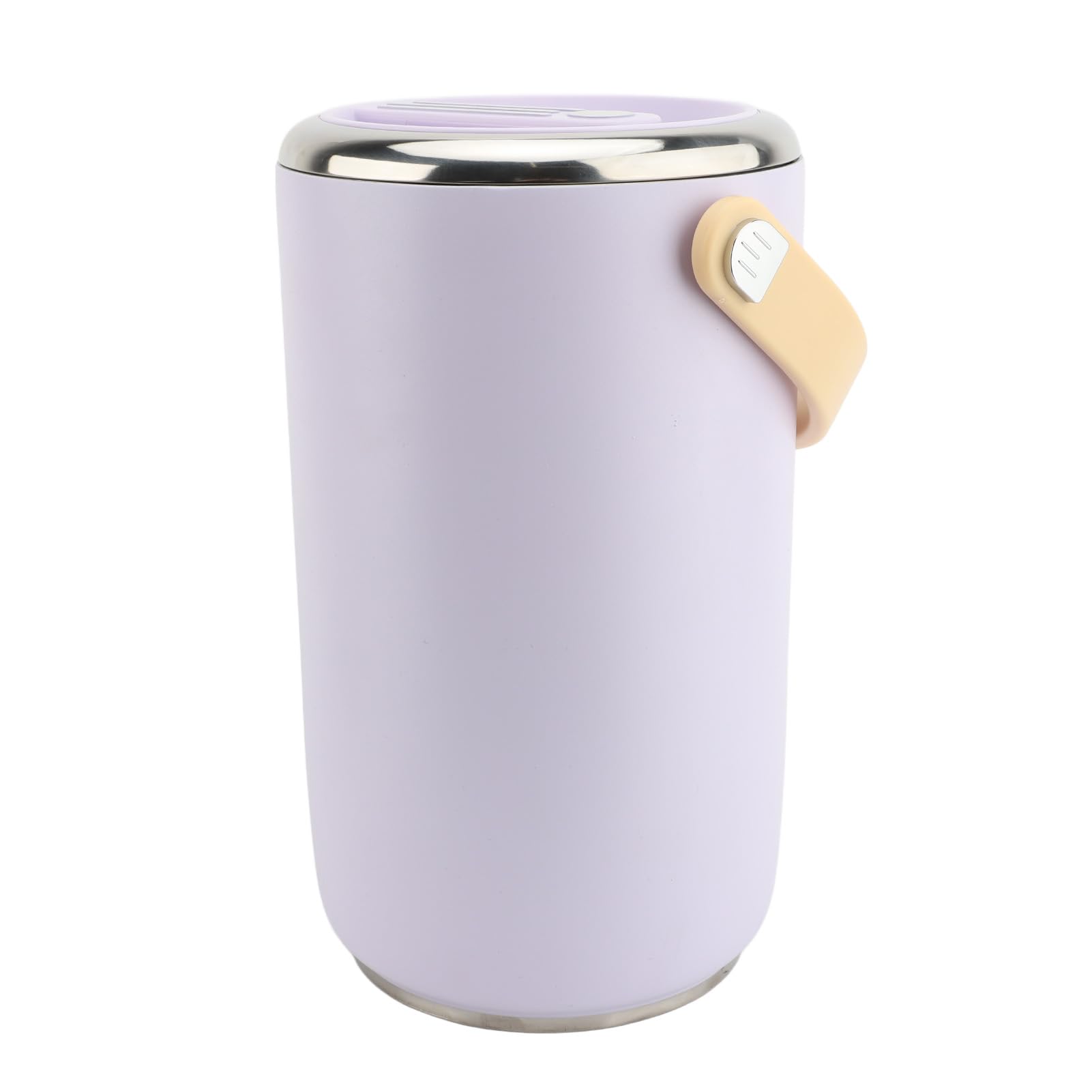 Vakuumisolierter Lebensmittelbehälter aus Edelstahl, 2,6 l, auslaufsicher, stapelbare Lunchbox mit Griff für Büro, Camping, mikrowellengeeignet, 3-stöckiger Behälter (Lila)