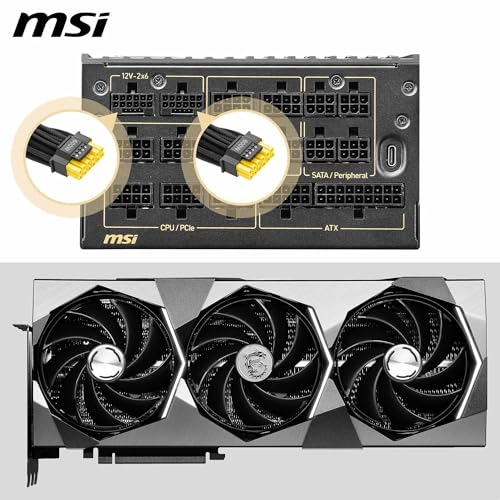 MEG Ai1600T PCIE5 Alimentatore, 1600W, 80 PLUS Titanium, ATX 3.1, Supporto GPU PCIe 5.1, Dual-native 12V-2x6, cavi con connettori bicolore 12V-2x6, ATX PSU, cavo intrecciato - Alimentatore - Immagine 3