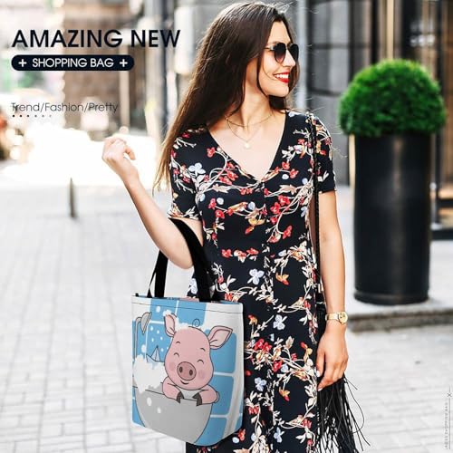 Sac shopping cochon se baignant le cabas idéal pour vos sorties de plage - 6